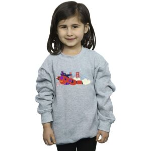 Disney Girl's Big Hero 6 Baymax Hiro Bridge Sweatshirt in Grey Size: 7-8 Years Grey 7-8 Years Disney Girl's Big Hero 6 Baymax Hiro Bridge Sweatshirt in Grey Size: 7-8 Years Grey 7-8 Years