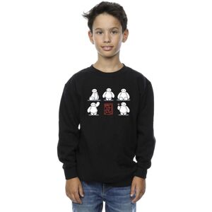 Disney Boy's Big Hero 6 Baymax Many Poses Sweatshirt in Black Size: 9 Years Black 9 Years Disney Boy's Big Hero 6 Baymax Many Poses Sweatshirt in Black Size: 9 Years Black 9 Years