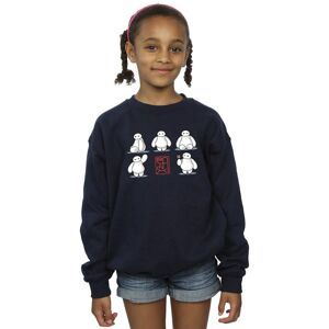 Disney Girl's Big Hero 6 Baymax Many Poses Sweatshirt in Navy Size: 7-8 Years Navy 7-8 Years Disney Girl's Big Hero 6 Baymax Many Poses Sweatshirt in Navy Size: 7-8 Years Navy 7-8 Years