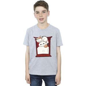 Disney Boy's Big Hero 6 Baymax Frame Support T-Shirt in Grey Size: 7-8 Years Grey 7-8 Years Disney Boy's Big Hero 6 Baymax Frame Support T-Shirt in Grey Size: 7-8 Years Grey 7-8 Years