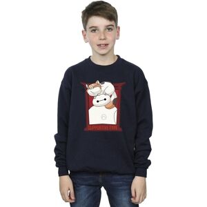 Disney Boy's Big Hero 6 Baymax Frame Support Sweatshirt in Navy Size: 5-6 Years Navy 5-6 Years Disney Boy's Big Hero 6 Baymax Frame Support Sweatshirt in Navy Size: 5-6 Years Navy 5-6 Years