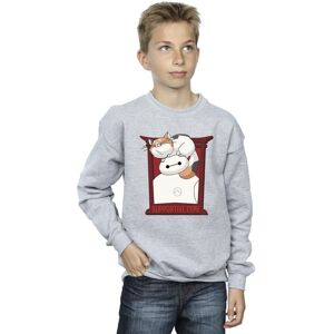 Disney Boy's Big Hero 6 Baymax Frame Support Sweatshirt in Grey Size: 5-6 Years Grey 5-6 Years Disney Boy's Big Hero 6 Baymax Frame Support Sweatshirt in Grey Size: 5-6 Years Grey 5-6 Years