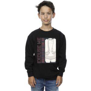 Disney Boy's Big Hero 6 Baymax Excuse Me Some Air Sweatshirt in Black Size: 3-4 Years Black 3-4 Years Disney Boy's Big Hero 6 Baymax Excuse Me Some Air Sweatshirt in Black Size: 3-4 Years Black 3-4 Years