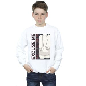 Disney Boy's Big Hero 6 Baymax Excuse Me Some Air Sweatshirt in White Size: 7-8 Years White 7-8 Years Disney Boy's Big Hero 6 Baymax Excuse Me Some Air Sweatshirt in White Size: 7-8 Years White 7-8 Years