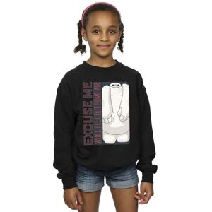 Disney Girl's Big Hero 6 Baymax Excuse Me Some Air Sweatshirt in Black Size: 3-4 Years Black 3-4 Years Disney Girl's Big Hero 6 Baymax Excuse Me Some Air Sweatshirt in Black Size: 3-4 Years Black 3-4 Years