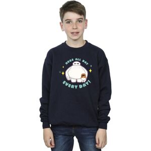 Disney Boy's Big Hero 6 Baymax Hugs Everyday Sweatshirt in Navy Size: 5-6 Years Navy 5-6 Years Disney Boy's Big Hero 6 Baymax Hugs Everyday Sweatshirt in Navy Size: 5-6 Years Navy 5-6 Years