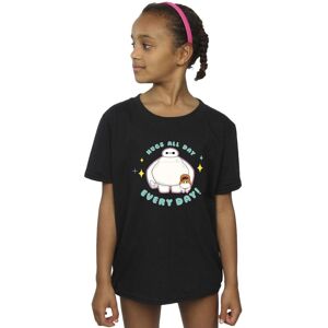 Disney Girl's Big Hero 6 Baymax Hugs Everyday Cotton T-Shirt in Black Size: 9 Years Black 9 Years Disney Girl's Big Hero 6 Baymax Hugs Everyday Cotton T-Shirt in Black Size: 9 Years Black 9 Years