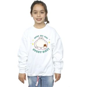 Disney Girl's Big Hero 6 Baymax Hugs Everyday Sweatshirt in White Size: 5-6 Years White 5-6 Years Disney Girl's Big Hero 6 Baymax Hugs Everyday Sweatshirt in White Size: 5-6 Years White 5-6 Years