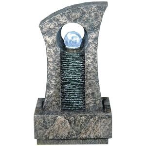 Primrose Ripple Effect Crystal Ball Water Feature with White LED Lights 59cm in Grey Grey Primrose Ripple Effect Crystal Ball Water Feature with White LED Lights 59cm in Grey Grey