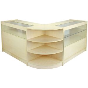 Monstershop Virgo Maple Shop Counter & Retail Display Set in Beige Beige Monstershop Virgo Maple Shop Counter & Retail Display Set in Beige Beige