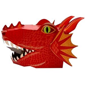 Fiesta Crafts Red Dragon 3D Full Head Mask Kit Red Fiesta Crafts Red Dragon 3D Full Head Mask Kit Red