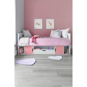 Time4sleep Vancouver Cabin Pink Wooden Storage Bed Size: Single Pink Single Time4sleep Vancouver Cabin Pink Wooden Storage Bed Size: Single Pink Single