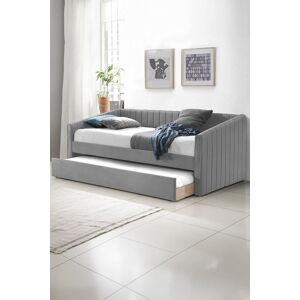Time4sleep Sanderson Grey Upholstered Day Bed Including Underbed Size: Single Grey Single Time4sleep Sanderson Grey Upholstered Day Bed Including Underbed Size: Single Grey Single