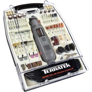 Terratek Corded Rotary Tool 234Pc Accessory Set, 135W Variable Speed Ideal for DIY Projects, Woodwork, Hobby Craft & Dremel Multi Tool Compatible Orange Terratek Corded Rotary Tool 234Pc Accessory Set, 135W Variable Speed Ideal for DIY Projects, Woodwork, Hobby Craft & Dremel Multi Tool Compatible Orange