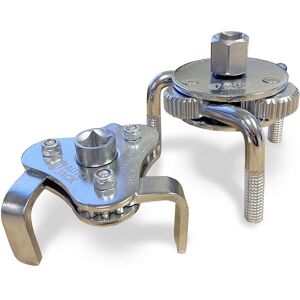 Autojack 1/2" Drive Oil Filter Wrench Set 3 Leg Self Adjusting Removal Tool in Silver Size: 10000mm x 520mm Silver 10000mm x 520mm Autojack 1/2" Drive Oil Filter Wrench Set 3 Leg Self Adjusting Removal Tool in Silver Size: 10000mm x 520mm Silver 10000mm x 520mm