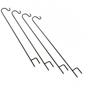 Oypla 4x Shepherds Crook Hooks Garden Stakes Hangers - 100cm in Natural Natural Oypla 4x Shepherds Crook Hooks Garden Stakes Hangers - 100cm in Natural Natural