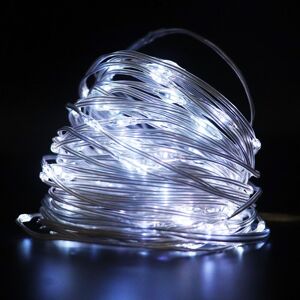 ExtraStar 5M Waterproof Fairy Outdoor Garden String Lights, Daylight 6500K, Powered by 3 x AA batteries, IP65 Christmas Decoration in White White ExtraStar 5M Waterproof Fairy Outdoor Garden String Lights, Daylight 6500K, Powered by 3 x AA batteries, IP65 Christmas Decoration in White White