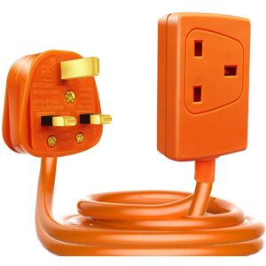 ExtraStar 1 Gang Unswitched Orange Extension Lead 15M, 13A Orange ExtraStar 1 Gang Unswitched Orange Extension Lead 15M, 13A Orange