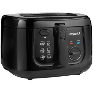 Emperial 2.5L Deep Fat Fryer - Non-stick Pan & Mesh Frying Basket in Black Black 2.5L Emperial 2.5L Deep Fat Fryer - Non-stick Pan & Mesh Frying Basket in Black Black 2.5L