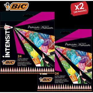 Bic Intensity Colouring Pencils In Premium Cardboard Case Suitable For Adults, Assorted Colours, - 2 Packs Multicolor Bic Intensity Colouring Pencils In Premium Cardboard Case Suitable For Adults, Assorted Colours, - 2 Packs Multicolor
