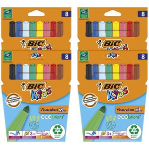 Bic Kids Visacolor XL Coloring Pens Assorted - 4 Packs Multicolor Bic Kids Visacolor XL Coloring Pens Assorted - 4 Packs Multicolor