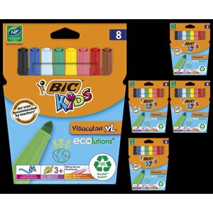 Bic Kids Visacolor XL Coloring Pens Assorted - 5 Packs Multicolor Bic Kids Visacolor XL Coloring Pens Assorted - 5 Packs Multicolor