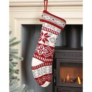 Dibor Set of 4 Red Fair Isle Nostalgia Knit Xmas Gift Christmas Stocking Size: 4 Pack Red 4 Pack Dibor Set of 4 Red Fair Isle Nostalgia Knit Xmas Gift Christmas Stocking Size: 4 Pack Red 4 Pack