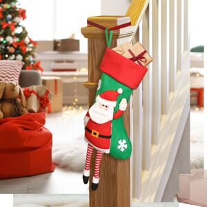 Dibor Set of 2 Red Santa Hanging Legs Christmas Gift Bag Christmas Stockings in Green Size: 2 Pack Green 2 Pack Dibor Set of 2 Red Santa Hanging Legs Christmas Gift Bag Christmas Stockings in Green Size: 2 Pack Green 2 Pack