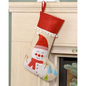 Dibor Set of 4 Natural Snowman Pom Pom Xmas Tree Christmas Gift Bag Size: 4 Pack Multicolor 4 Pack Dibor Set of 4 Natural Snowman Pom Pom Xmas Tree Christmas Gift Bag Size: 4 Pack Multicolor 4 Pack