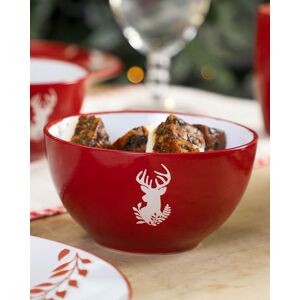 Dibor Set of 2 Red Stag Christmas Dinnerware Stoneware Bowls Dia14.5cm Size: 2 Pack Red 2 Pack Dibor Set of 2 Red Stag Christmas Dinnerware Stoneware Bowls Dia14.5cm Size: 2 Pack Red 2 Pack