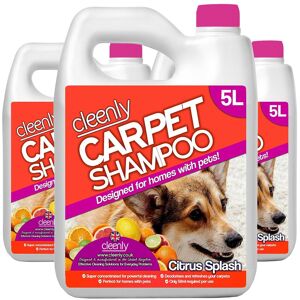 cleenly Pet Carpet Cleaning Shampoo Odour Remover 3 x 5L in Orange Orange cleenly Pet Carpet Cleaning Shampoo Odour Remover 3 x 5L in Orange Orange