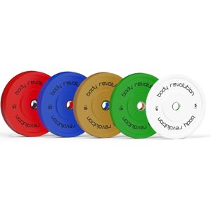 Monstershop Body Revolution Olympic Bumper Plates Colour 60kg SET 2x5kg 2x10kg 2x15kg Multicolor Monstershop Body Revolution Olympic Bumper Plates Colour 60kg SET 2x5kg 2x10kg 2x15kg Multicolor