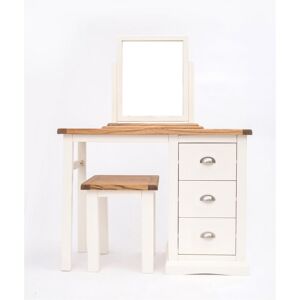 Cabinet Bits Cosenza 3 Drawer Dressing Table Set Chrome Cup Handle in Off-White Off-White Cabinet Bits Cosenza 3 Drawer Dressing Table Set Chrome Cup Handle in Off-White Off-White