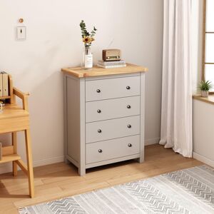 Cabinet Bits Argenta 4 Drawer Chest of Drawers Brass Knob in Light Grey Light Grey Cabinet Bits Argenta 4 Drawer Chest of Drawers Brass Knob in Light Grey Light Grey