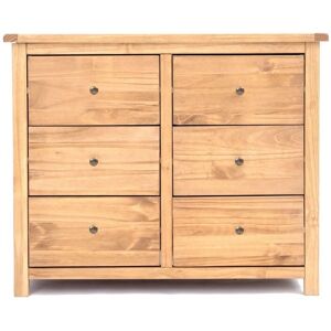 Cabinet Bits Lugo 6 Drawer Chest of Drawers Brass Knob in Light Brown Light Brown Cabinet Bits Lugo 6 Drawer Chest of Drawers Brass Knob in Light Brown Light Brown