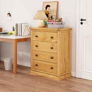 Cabinet Bits Lucca 4 Drawer Chest of Drawers Brass Knob in Light Brown Light Brown Cabinet Bits Lucca 4 Drawer Chest of Drawers Brass Knob in Light Brown Light Brown