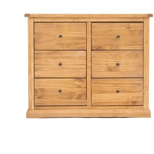 Cabinet Bits Lucca 6 Drawer Chest of Drawers Brass Knob in Light Brown Light Brown Cabinet Bits Lucca 6 Drawer Chest of Drawers Brass Knob in Light Brown Light Brown