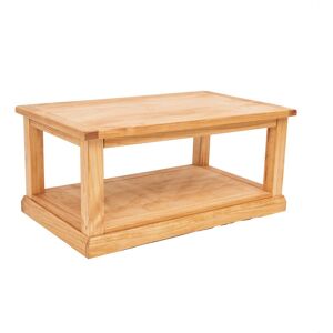 Cabinet Bits Coffee Table with Shelf - H45 W100 D60cm in Light Brown Light Brown Cabinet Bits Coffee Table with Shelf - H45 W100 D60cm in Light Brown Light Brown