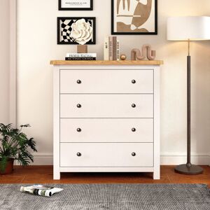Cabinet Bits Maggiori 4 Drawer Chest of Drawers Brass Knob in Off-White Off-White Cabinet Bits Maggiori 4 Drawer Chest of Drawers Brass Knob in Off-White Off-White
