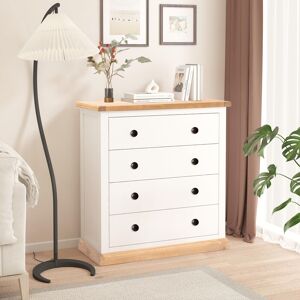 Cabinet Bits Trevi 4 Drawer Chest of Drawers Brass Knob in Off-White Off-White Cabinet Bits Trevi 4 Drawer Chest of Drawers Brass Knob in Off-White Off-White