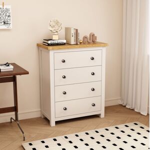 Cabinet Bits Maggiori 4 Drawer Chest of Drawers Brass Knob in Off-White Off-White Cabinet Bits Maggiori 4 Drawer Chest of Drawers Brass Knob in Off-White Off-White