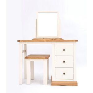 Cabinet Bits Trevi 3 Drawer Dressing Table Set Brass Knob in Off-White Off-White Cabinet Bits Trevi 3 Drawer Dressing Table Set Brass Knob in Off-White Off-White