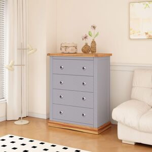 Cabinet Bits Biccari 4 Drawer Chest of Drawers Chrome Knob in Grey Grey Cabinet Bits Biccari 4 Drawer Chest of Drawers Chrome Knob in Grey Grey