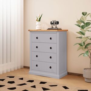 Cabinet Bits Rocca 4 Drawer Chest of Drawers Brass Knob in Grey Grey Cabinet Bits Rocca 4 Drawer Chest of Drawers Brass Knob in Grey Grey