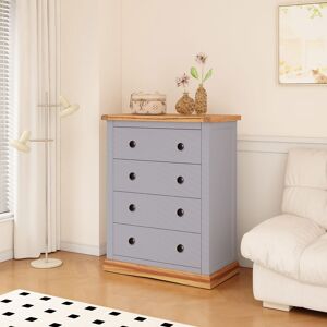 Cabinet Bits Bicarri 4 Drawer Chest of Drawers Brass Knob in Grey Grey Cabinet Bits Bicarri 4 Drawer Chest of Drawers Brass Knob in Grey Grey