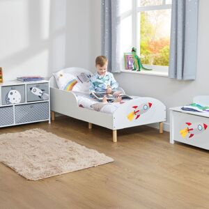 Liberty House Toys Toddler Bed Rocket in White Size: Single White Single Liberty House Toys Toddler Bed Rocket in White Size: Single White Single