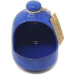 Verano Spanish Ceramics Selena Glazed Hand Dipped Solid Colour Kitchen Dining Salt Pig (D) 11cm in Blue Blue Verano Spanish Ceramics Selena Glazed Hand Dipped Solid Colour Kitchen Dining Salt Pig (D) 11cm in Blue Blue