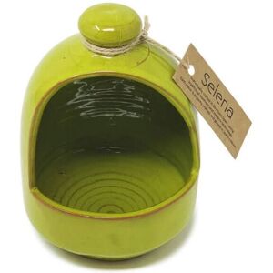 Verano Spanish Ceramics Selena Glazed Hand Dipped Solid Colour Kitchen Dining Salt Pig (D) 11cm in Lime Lime Verano Spanish Ceramics Selena Glazed Hand Dipped Solid Colour Kitchen Dining Salt Pig (D) 11cm in Lime Lime