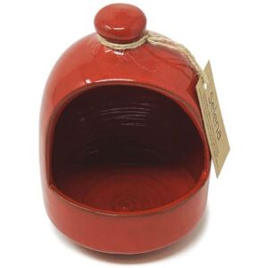 Verano Spanish Ceramics Selena Glazed Hand Dipped Solid Colour Kitchen Dining Salt Pig (D) 11cm in Red Red Verano Spanish Ceramics Selena Glazed Hand Dipped Solid Colour Kitchen Dining Salt Pig (D) 11cm in Red Red