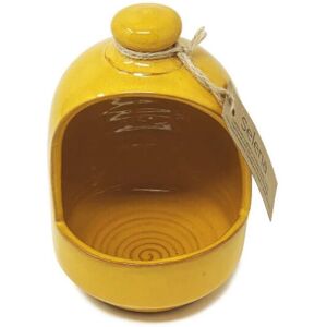 Verano Spanish Ceramics Selena Glazed Hand Dipped Solid Colour Kitchen Dining Salt Pig (D) 11cm in Yellow Yellow Verano Spanish Ceramics Selena Glazed Hand Dipped Solid Colour Kitchen Dining Salt Pig (D) 11cm in Yellow Yellow